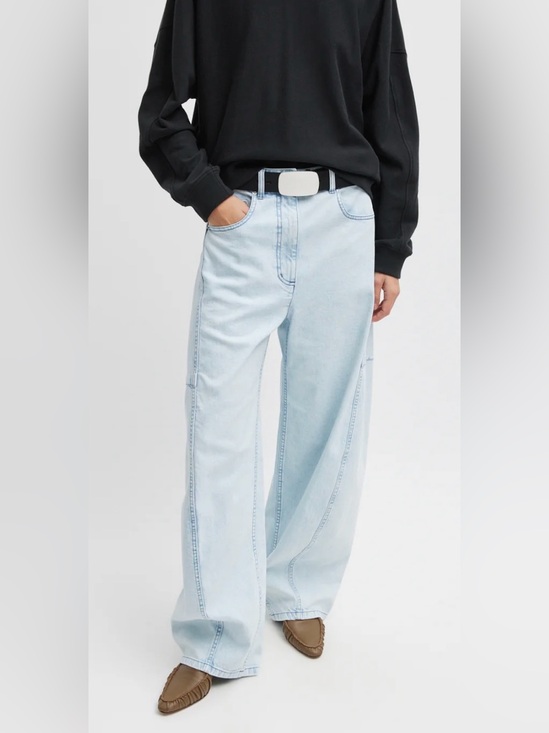 Tibi Denim - Tibi Light Wash Sid Wide-Leg Jeans